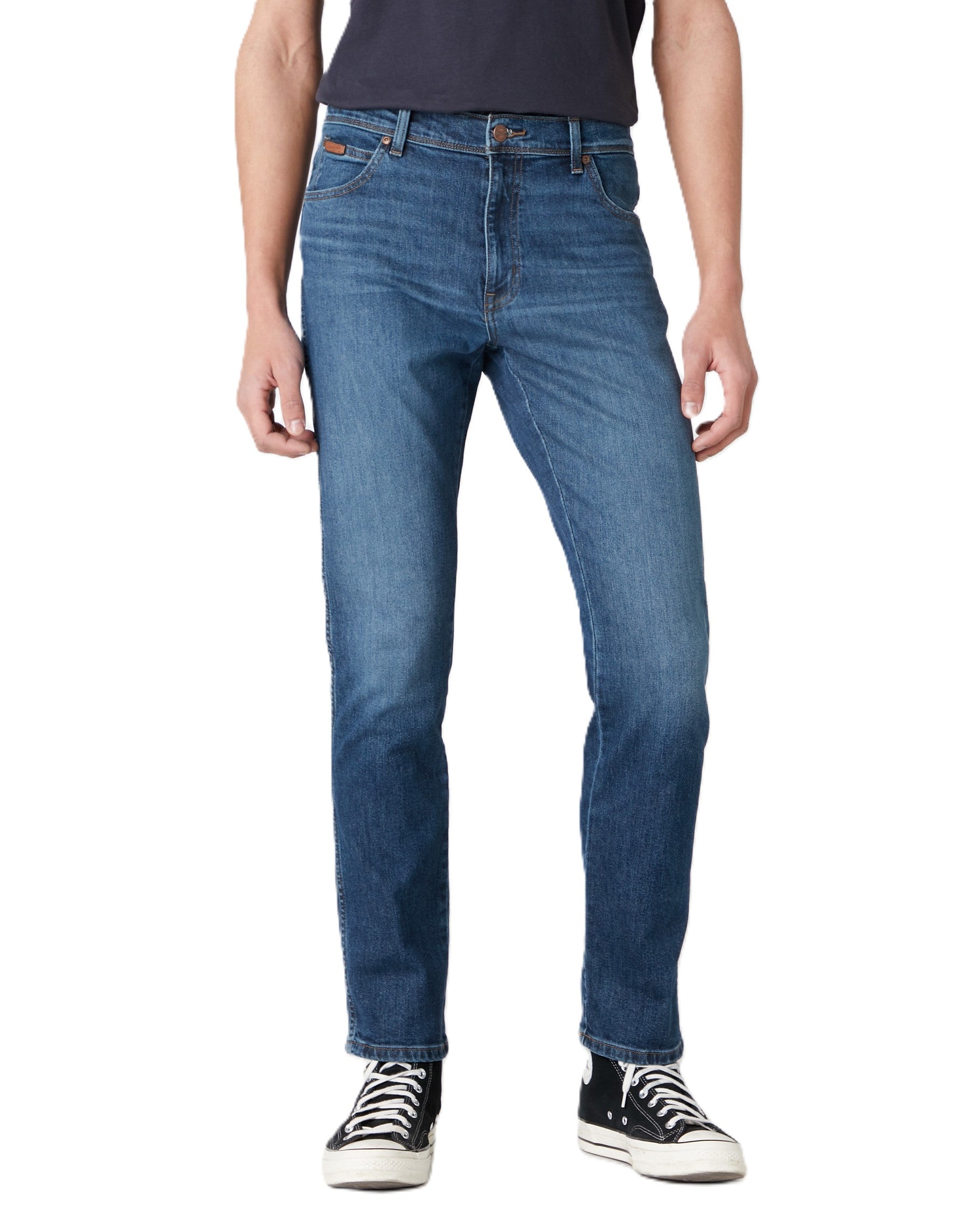 WRANGLER Texas Slim - Washed Atlantic Indigo - W12S2140G
