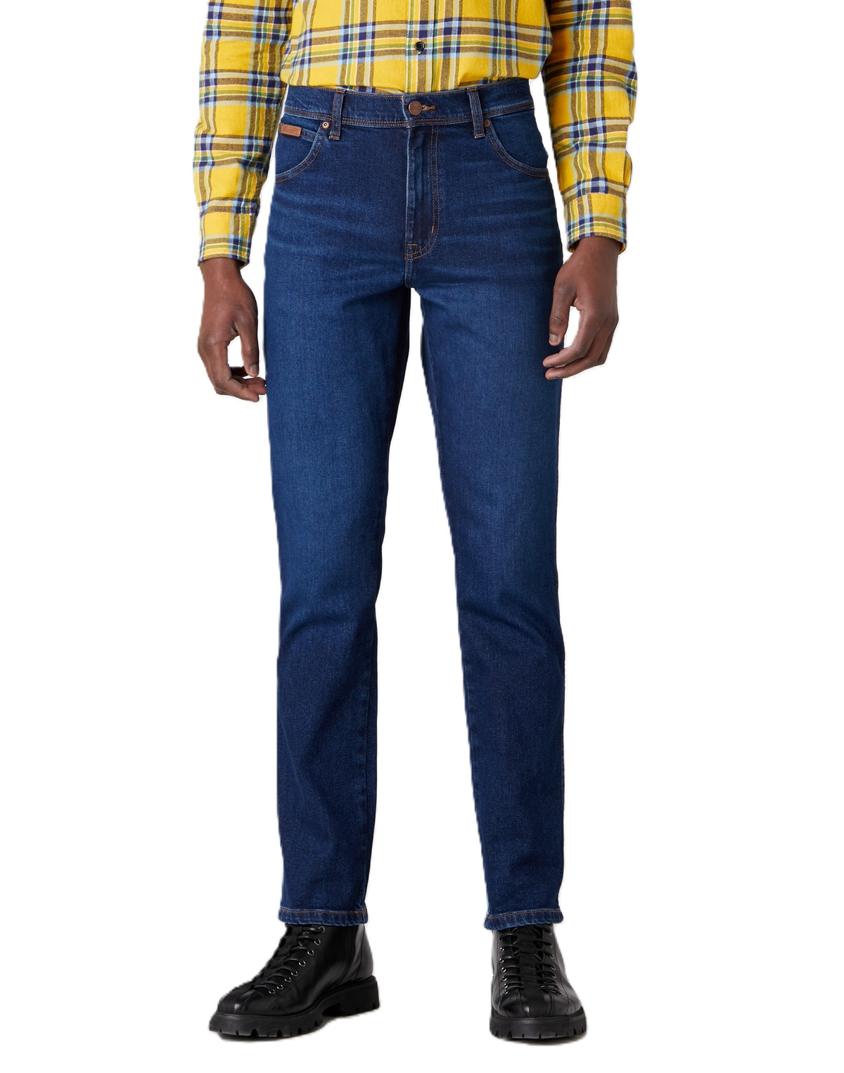 WRANGLER Texas Slim straight shot - Midnight Indigo Wash - W12SU5229