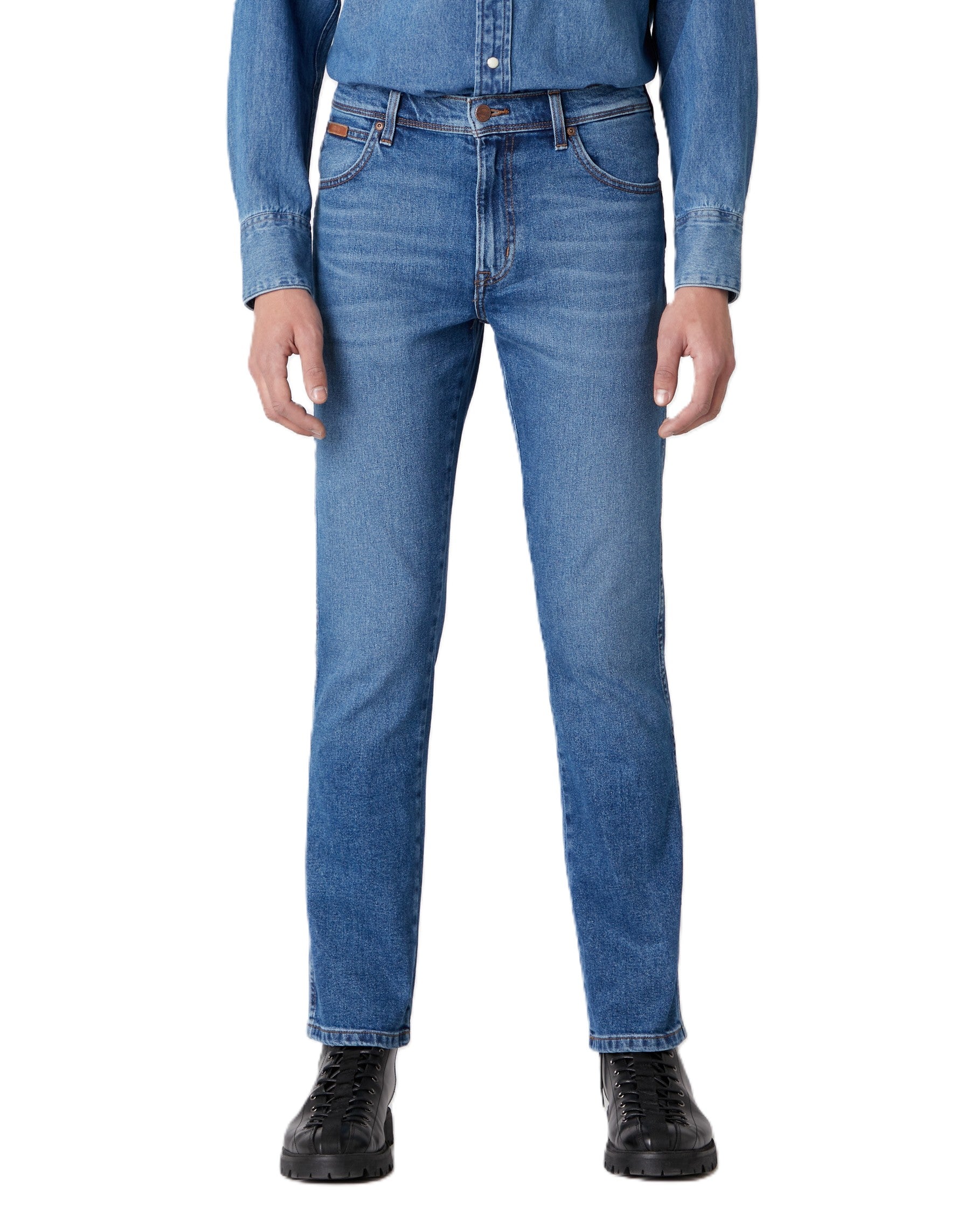 WRANGLER TEXAS Slim Jeans - Atlantic Indigo Wash - W12SU5238