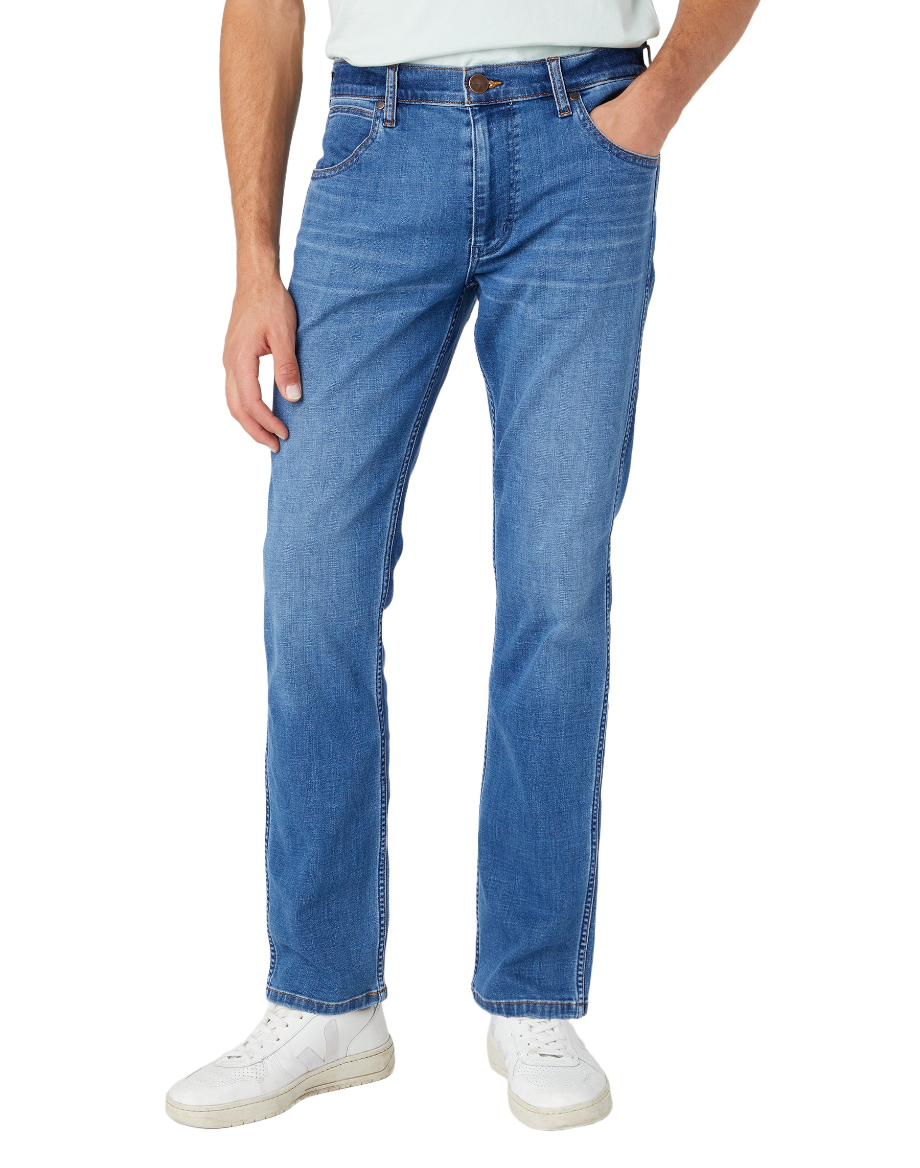 WRANGLER Greensboro Five Pocket - Denim Harbour Blue - W15Q74Z59