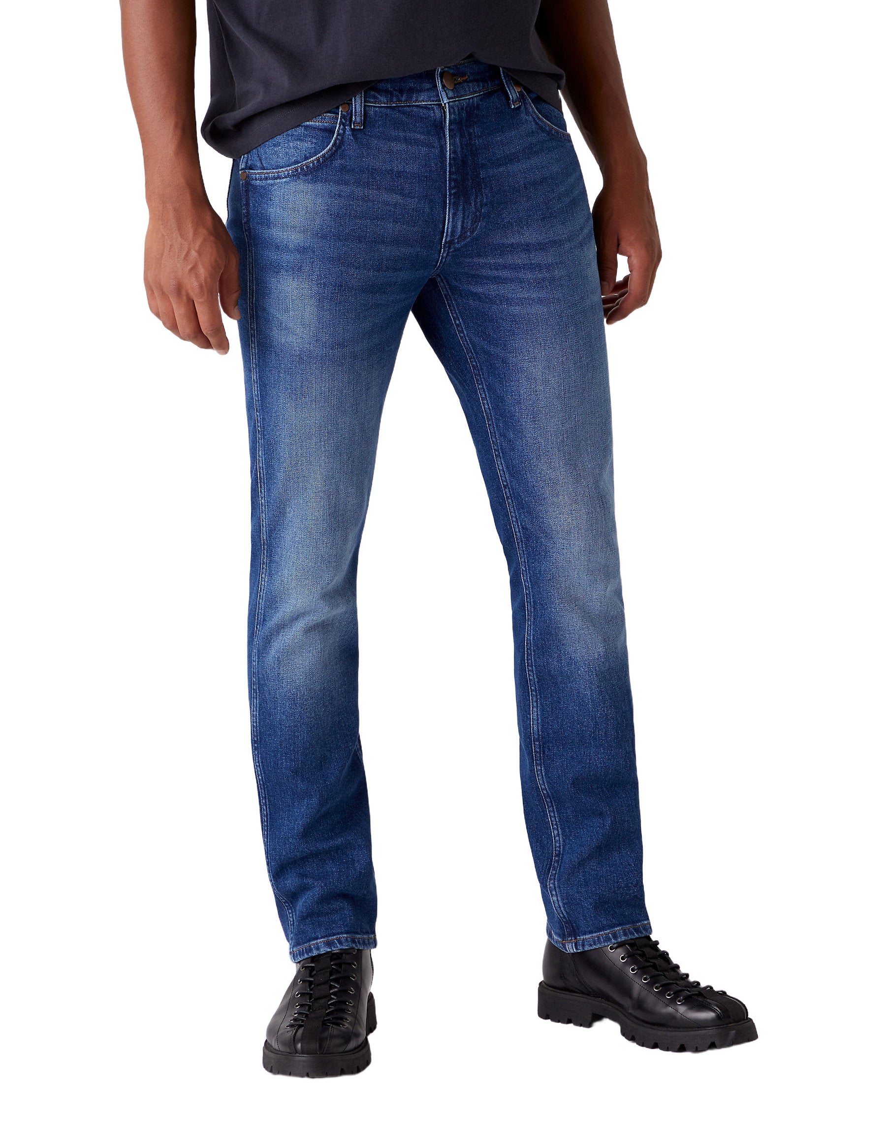 WRANGLER Greensboro hard edge Five Pocket - Midnight Indigo Wash - W15QJX246