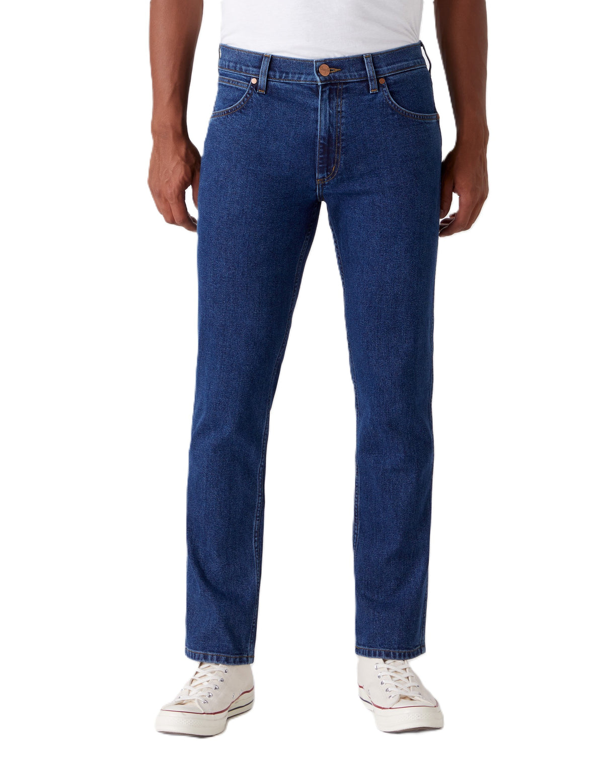 WRANGLER GREENSBORO ride on Straight Jeans - Deep Harbor Blue - W15QU5225