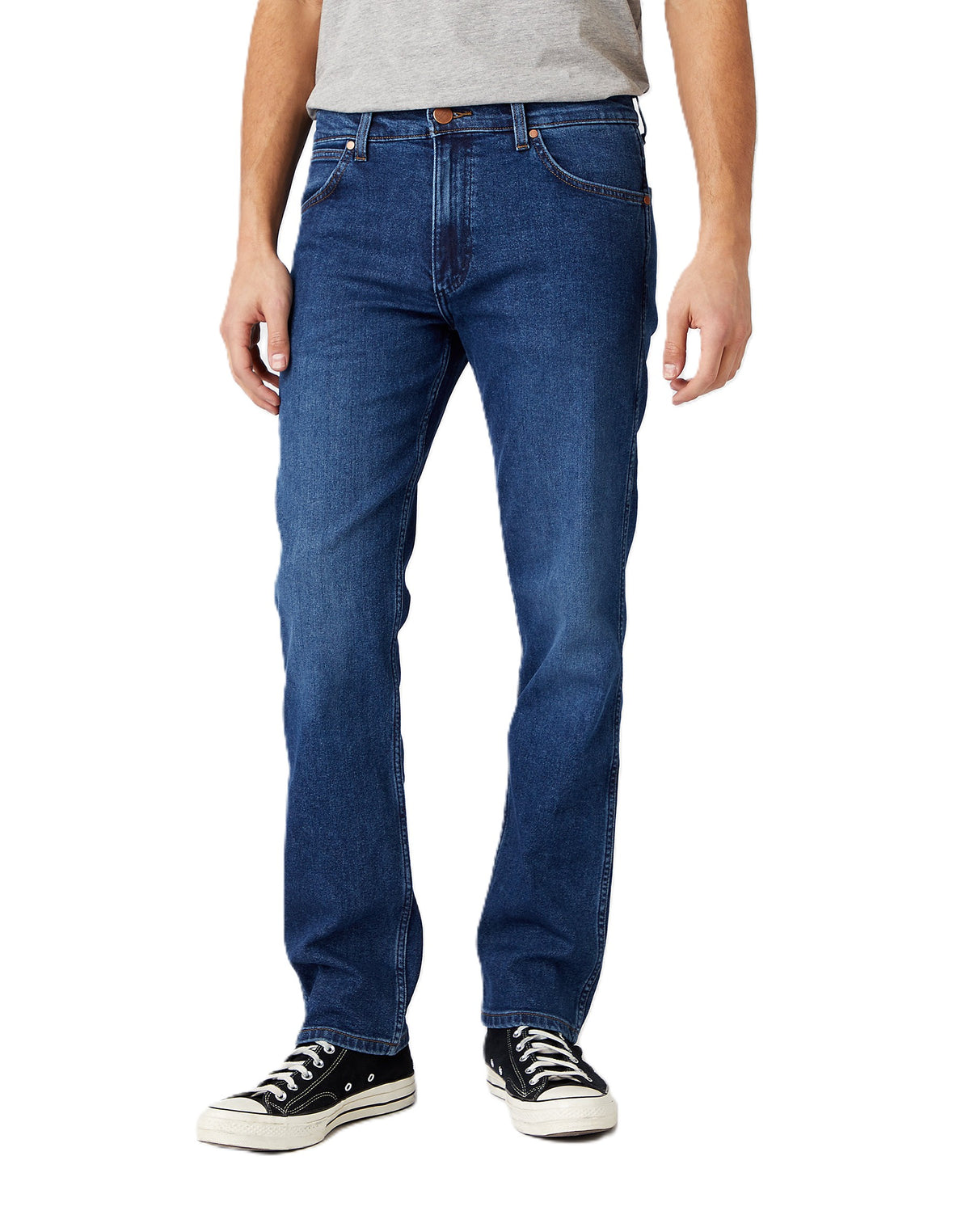 WRANGLER GREENSBORO THE MASTER Five Pocket - Midnight Wash Indigo - W15QU551Q