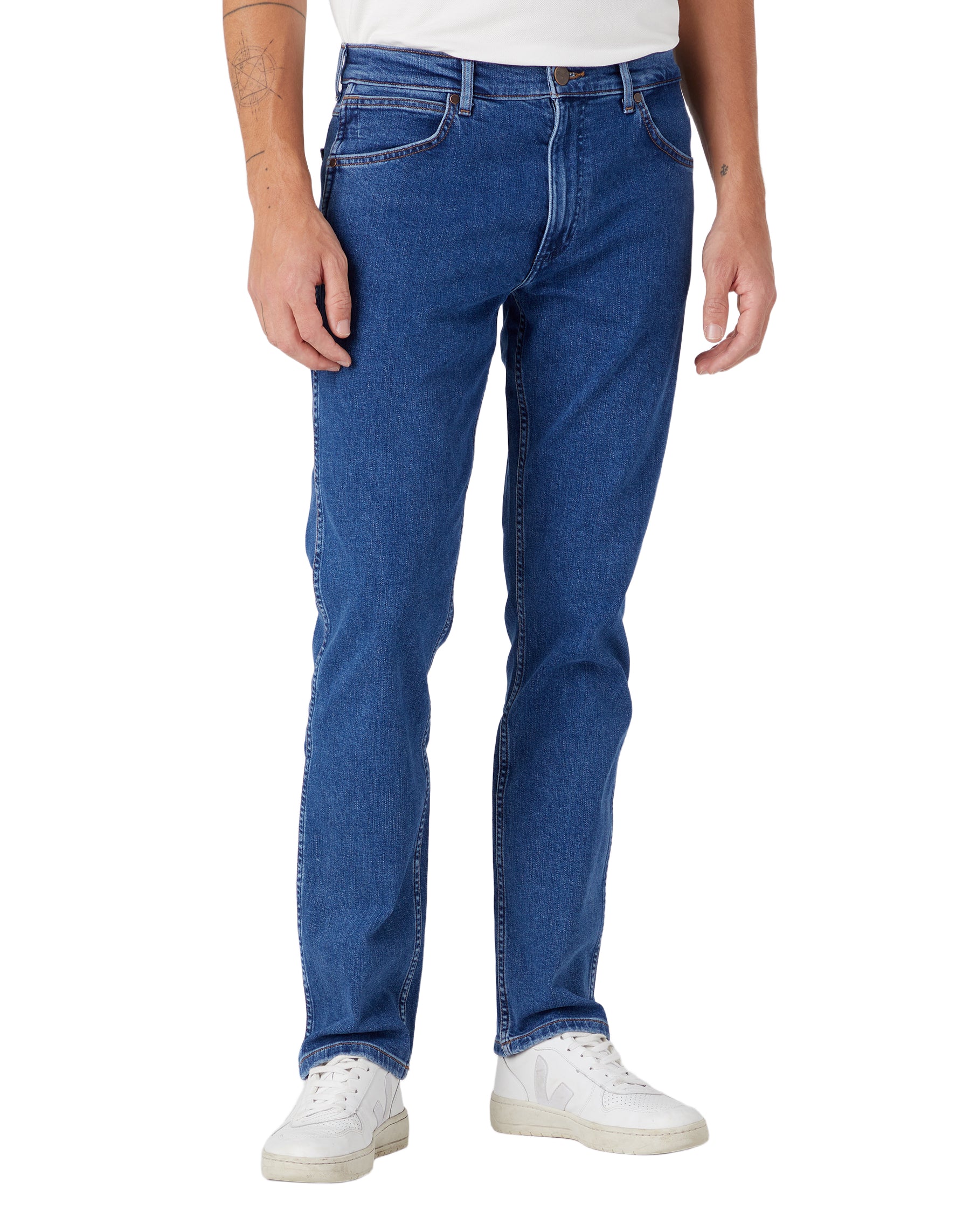 WRANGLER GREENSBORO Five Pocket - Indigo Harbor Blue - W15QYI39U