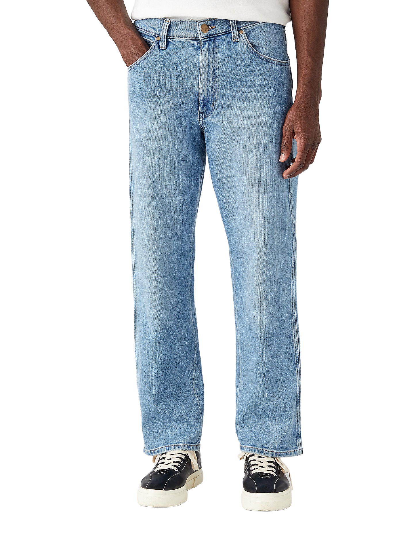 WRANGLER Redding Five Pocket - Harbor Mist Wash - W16XJX31Z