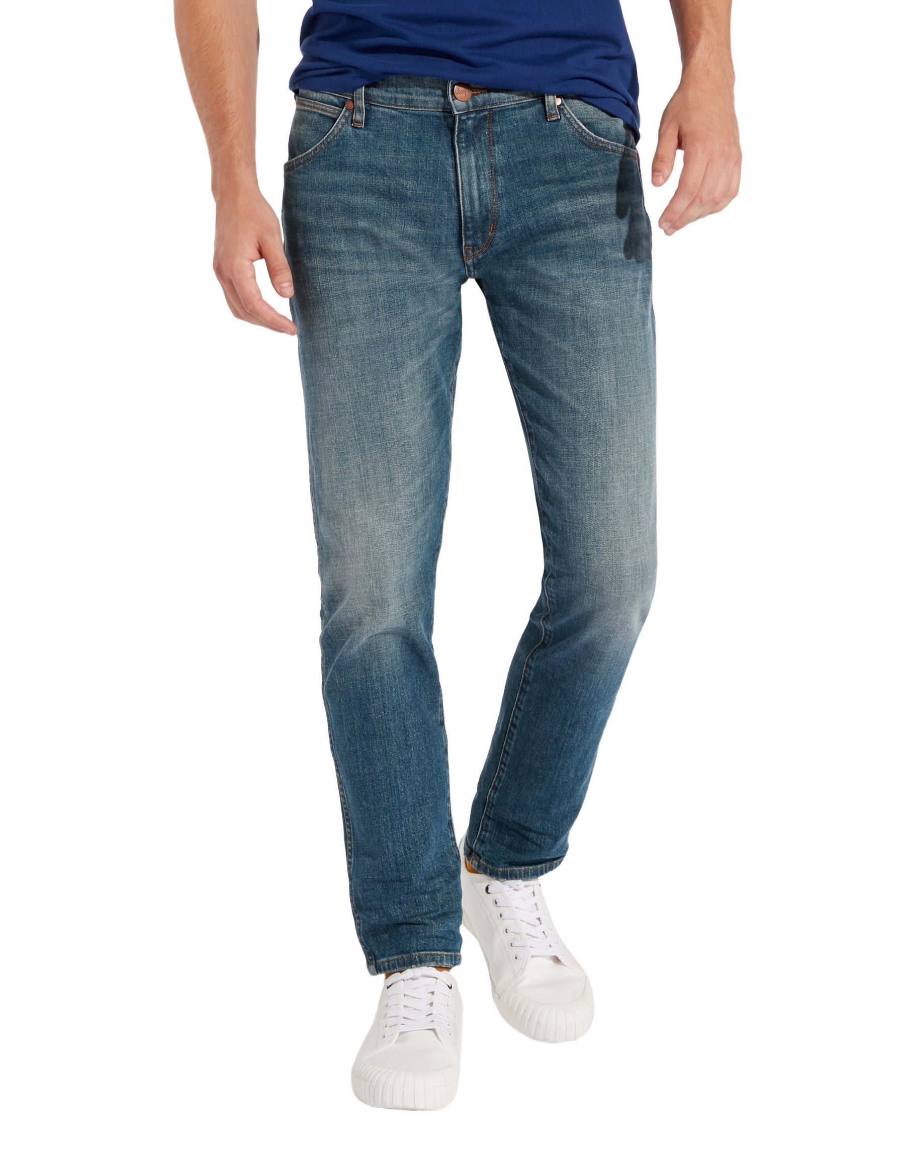 WRANGLER LARSTON Five Pocket - Deep Harbor Blue - W18STG27C