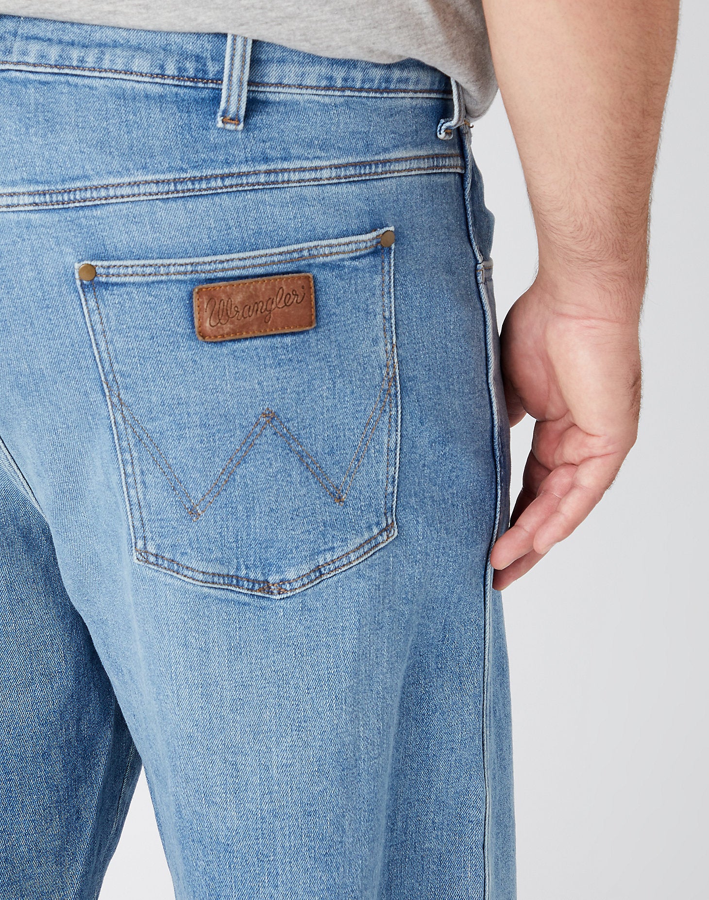 WRANGLER Redding Five Pocket - Harbor Mist Wash - W16XJX31Z von Wrangler