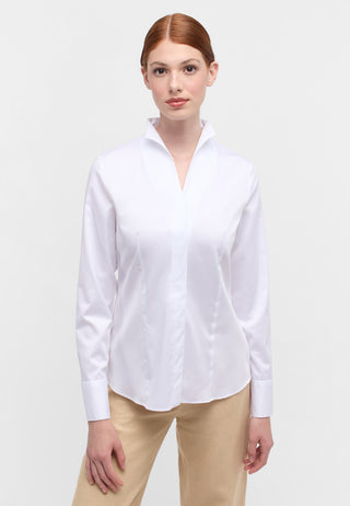ETERNA REGULAR FIT Langarm Bluse - Pearl Whisper White - 5352-00-D282