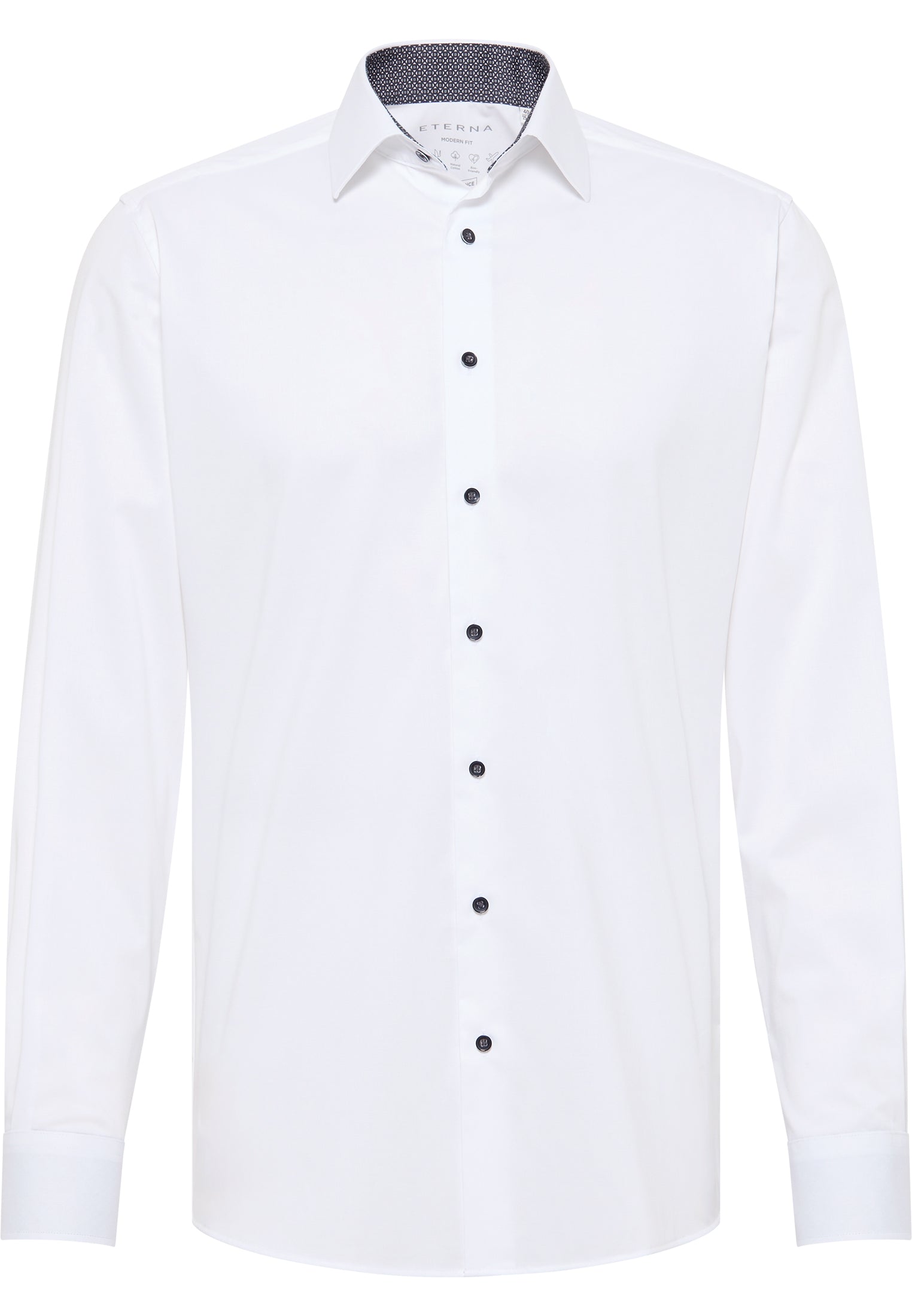 ETERNA MODERN FIT Performance Shirt - Crystal White - 4060-00-X14P