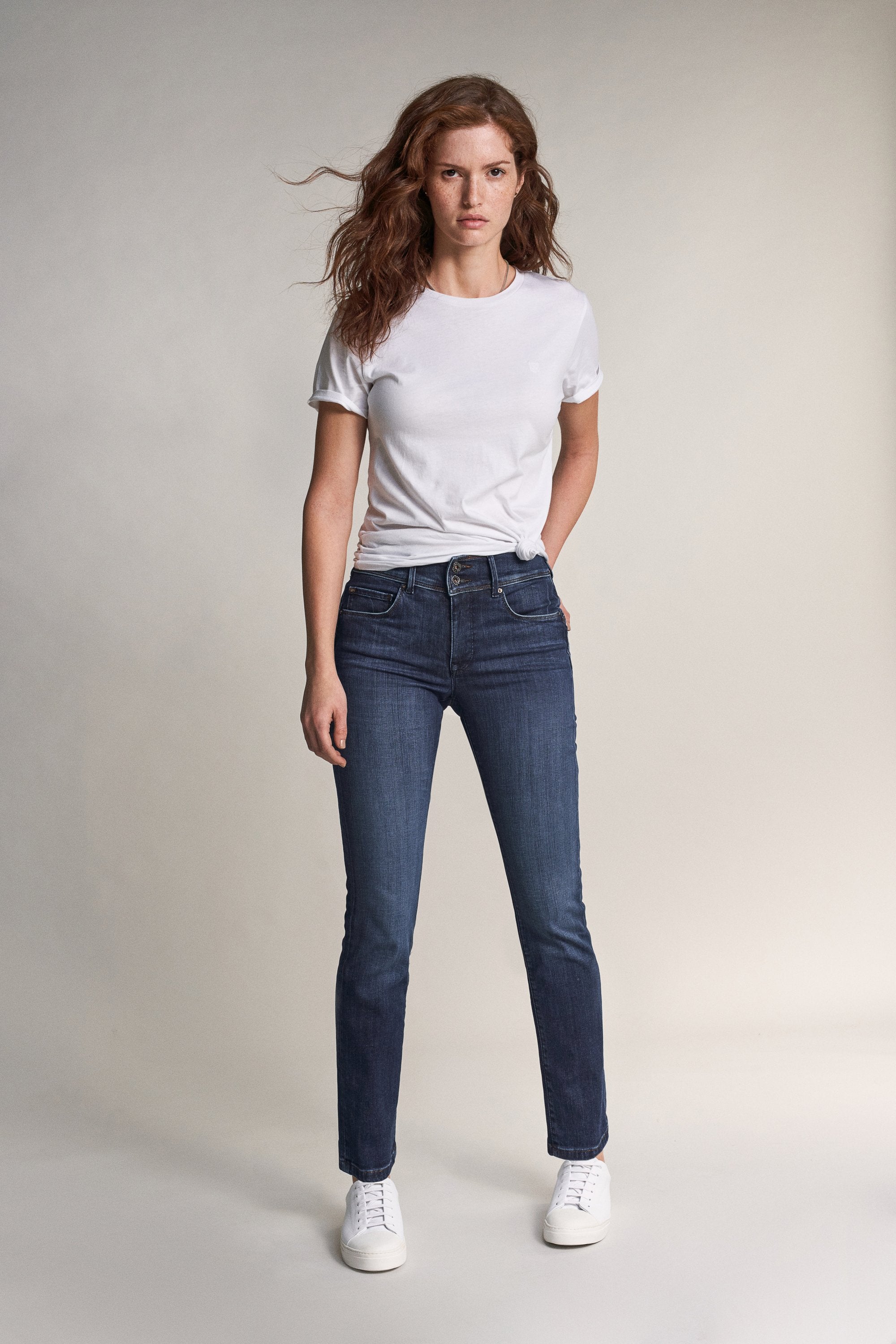 SALSA Secret Push In Slim Jeans - Deep Indigo Washed - 111674.8503 21000154