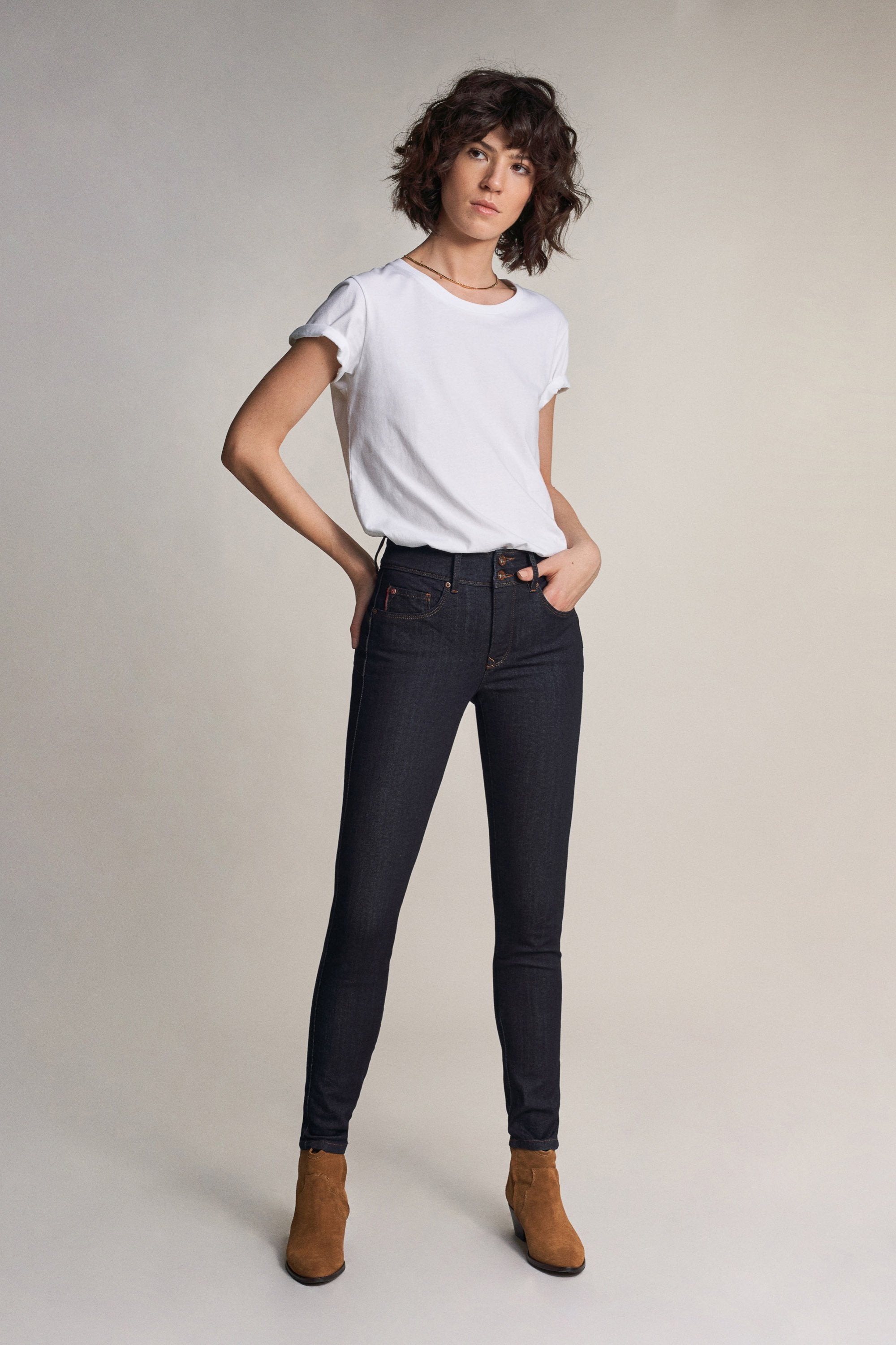 SALSA Secret Push In Skinny Jeans - Midnight Indigo Rinse - 122637.8505 von Salsa