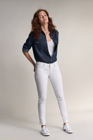SALSA WONDER PUSH UP Skinny Jeans - Pearl Glow White - 119121.0001