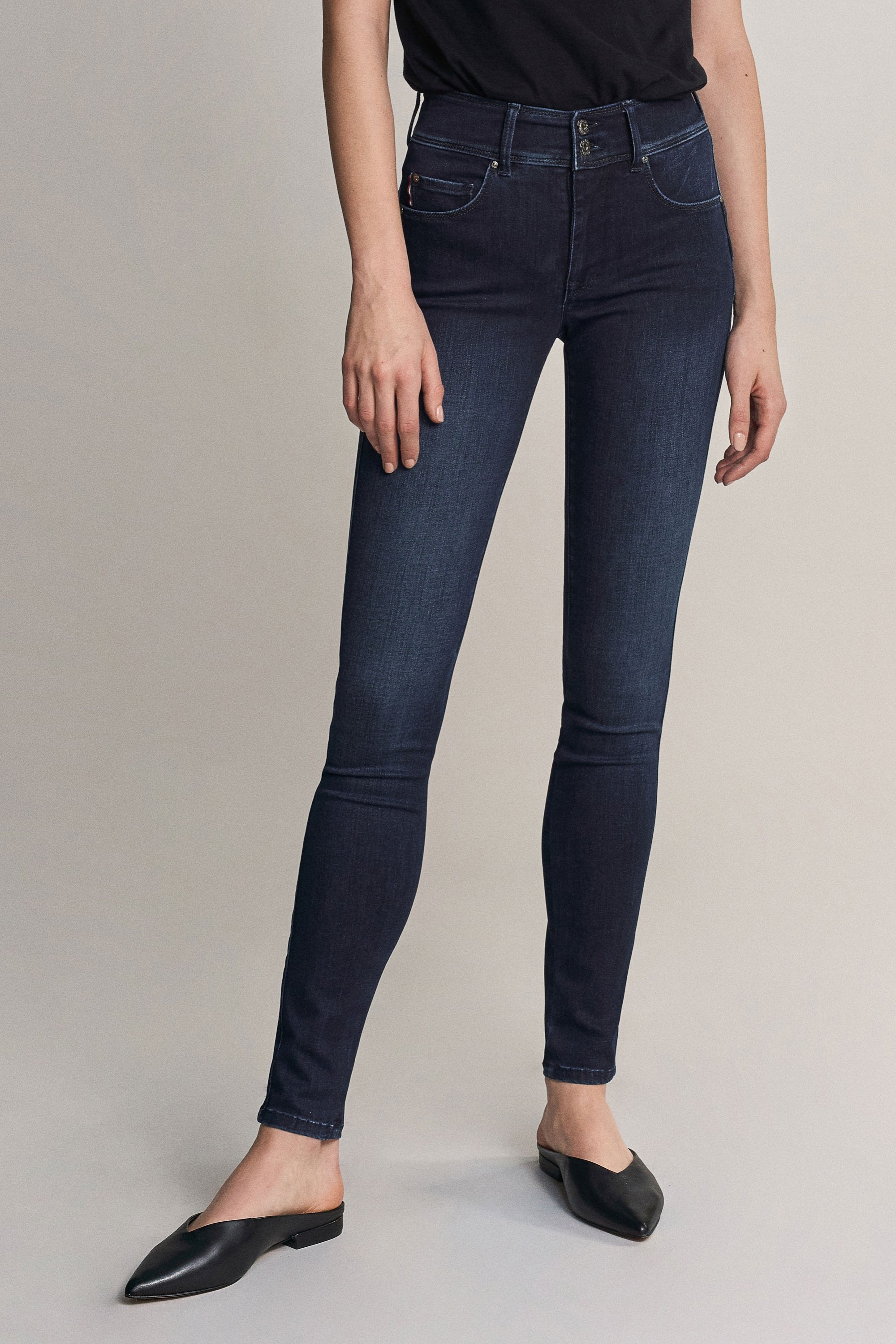 SALSA Secret Push In Skinny-Jeans - Deep Navy Rinse - 116552.8505