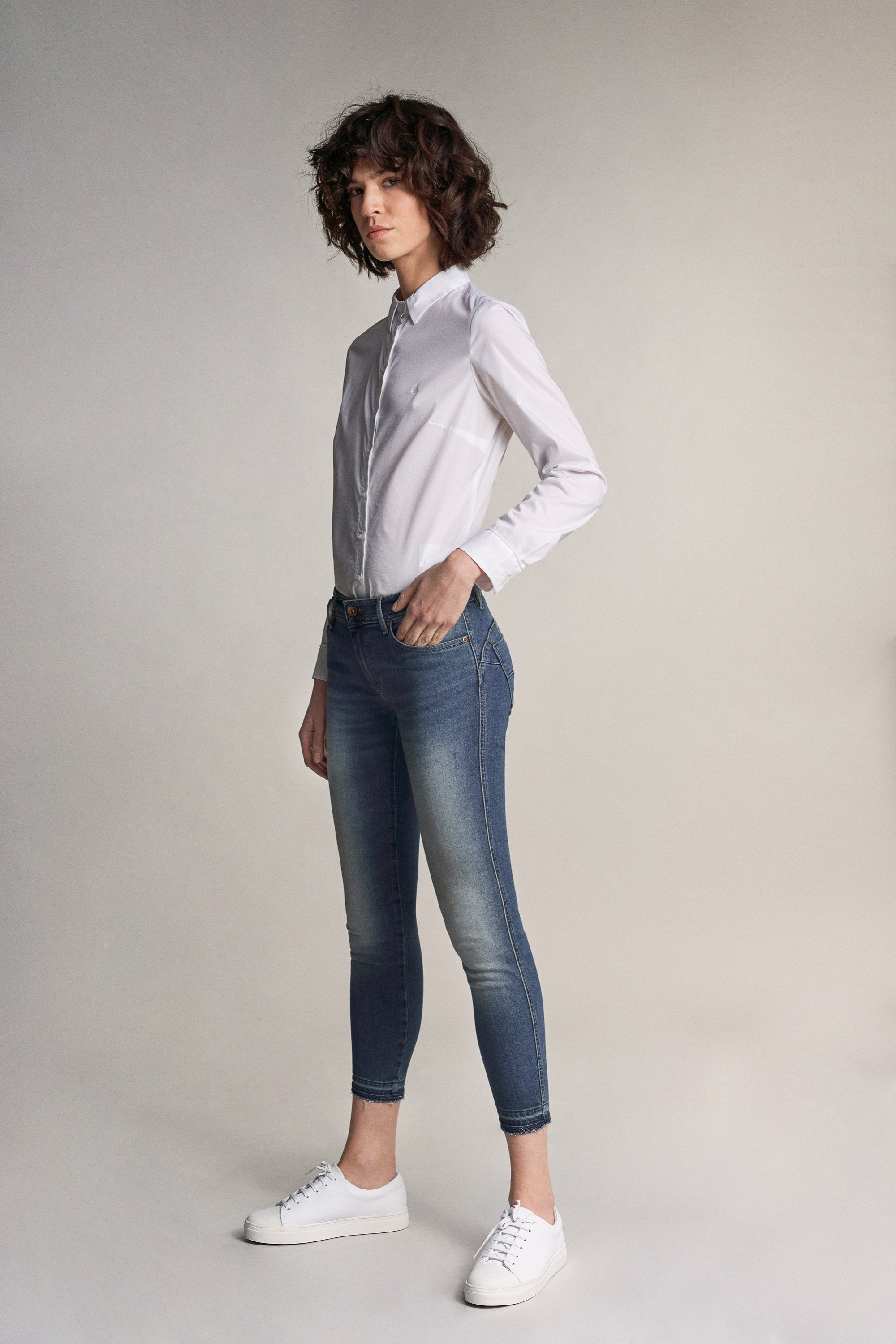 SALSA Wonder Push Up Capri - Blue Vintage Wash - 121994.8502 von Salsa