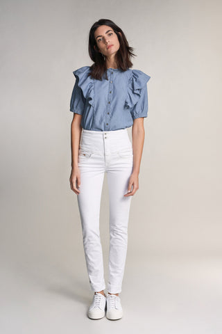 SALSA DIVA SLIMMING Skinny Jeans - Ivory Mist White - 116580.0001