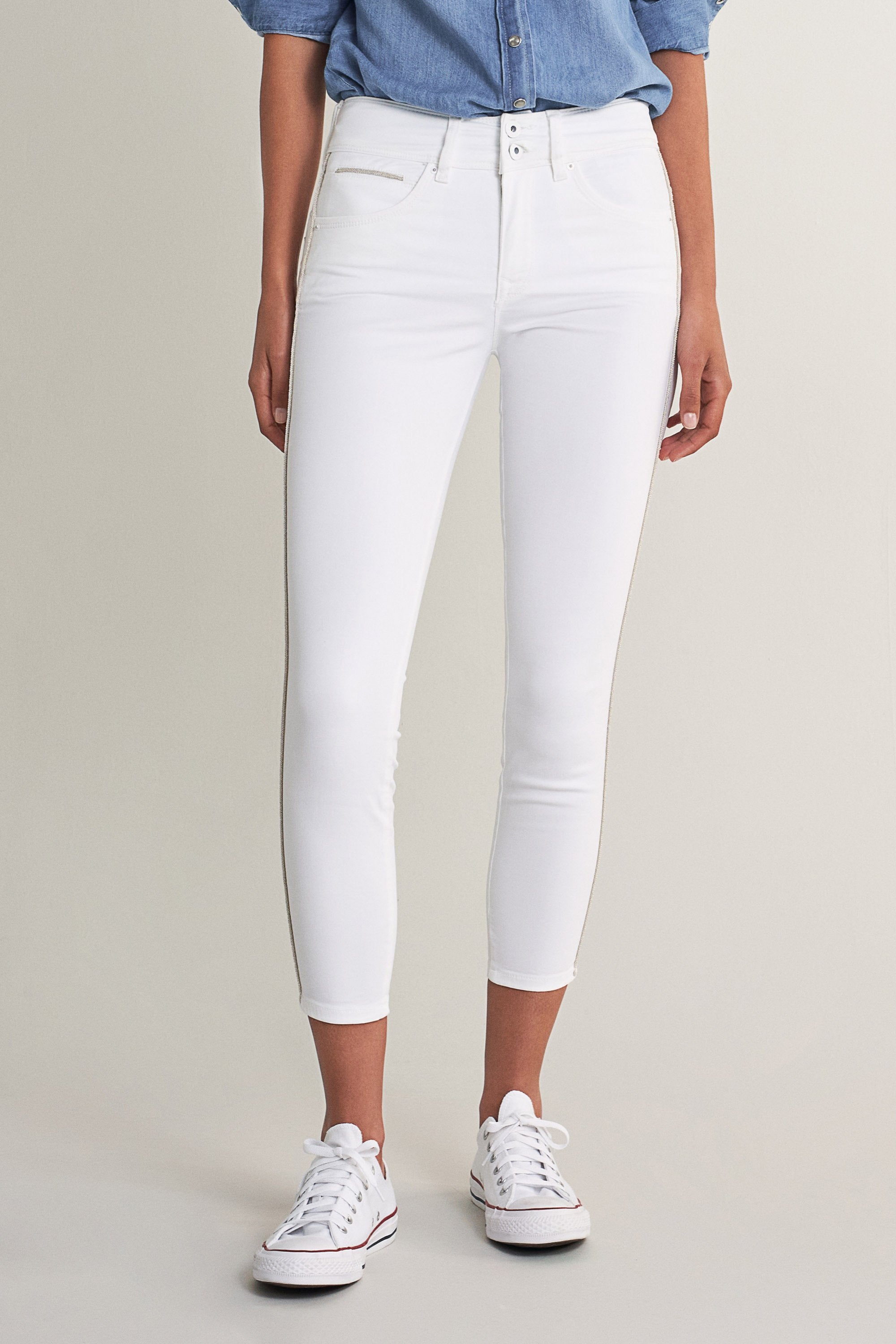 SALSA Secret Push In Skinny Capri - Pearl Mist White - 123400.0001