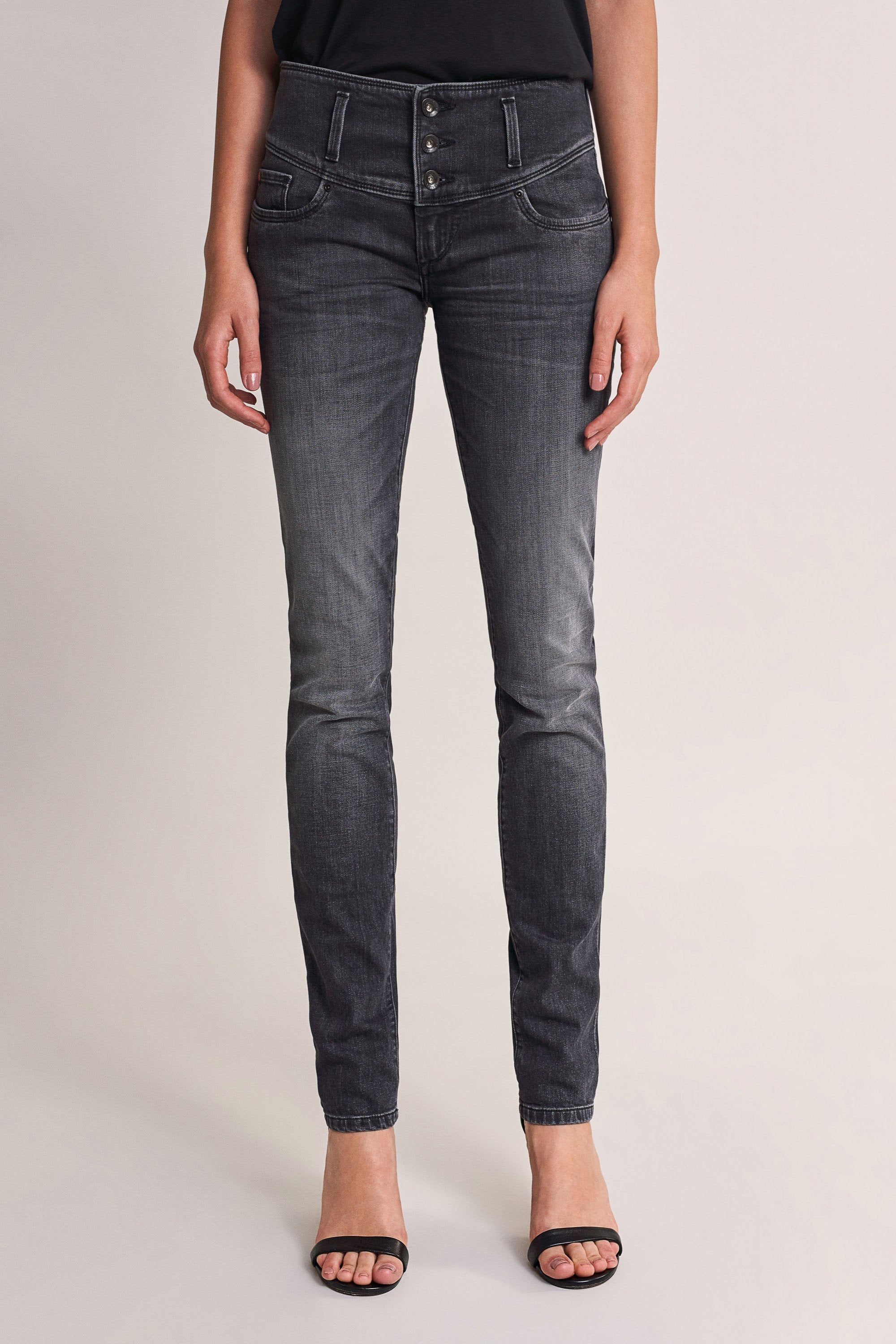 SALSA MYSTERY PUSH UP Slim Fit - Midnight Slate Denim - 123747.0000