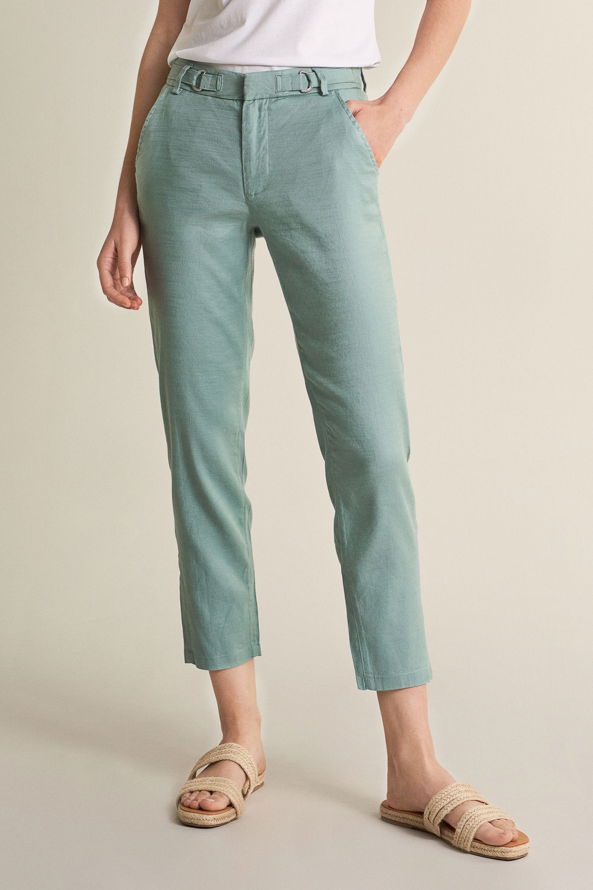 SALSA Colette Essential Capri - Seafoam Linen - 124751.8059