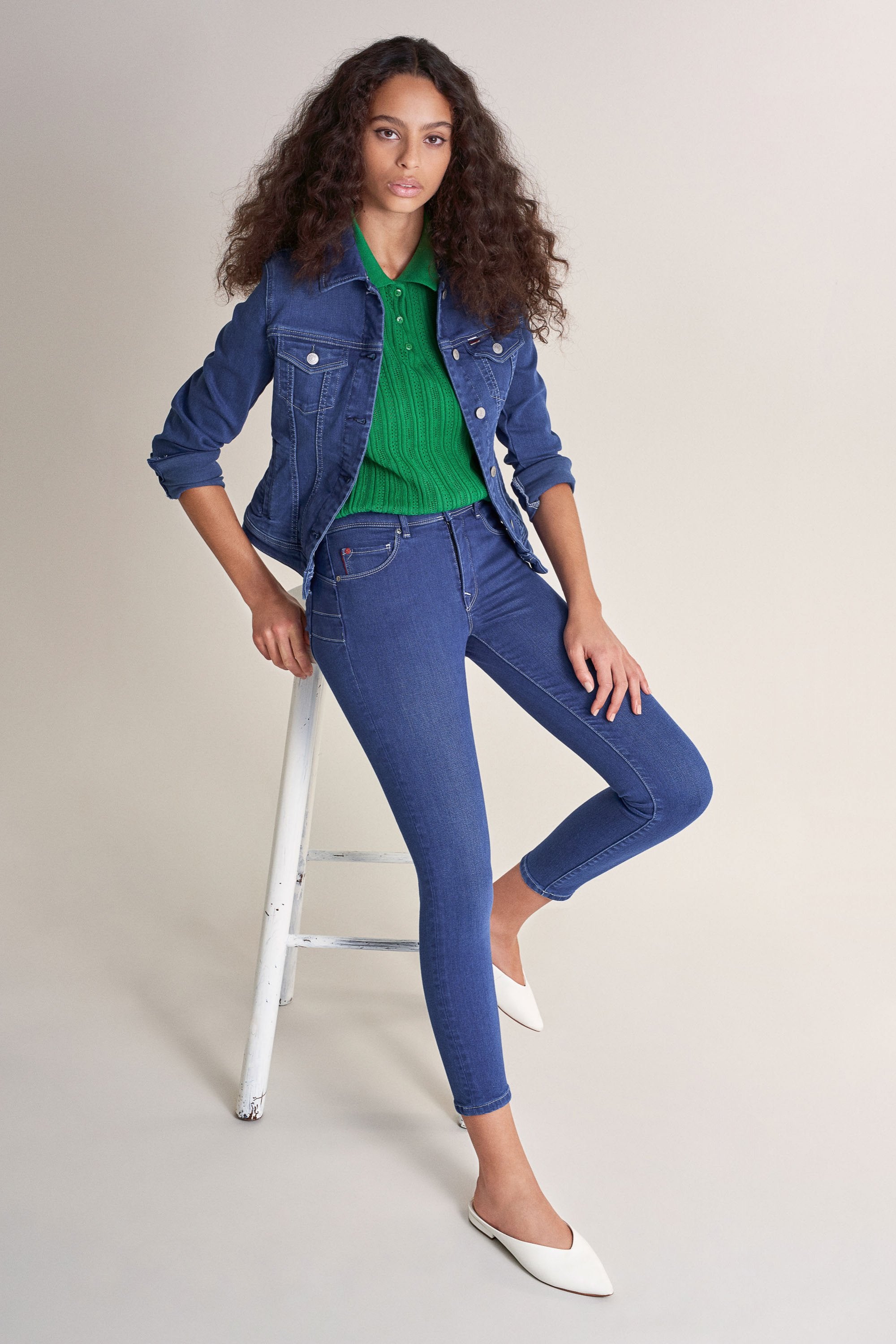 SALSA JEANS SECRET PUSH EN CAPRIS bleu royal 124794.8503 von Salsa