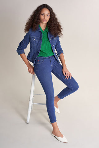 SALSA JEANS SECRET PUSH EN CAPRIS bleu royal 124794.8503