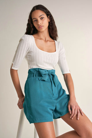 SALSA ELAINE Shorts - Teal Breeze - 124744.8514