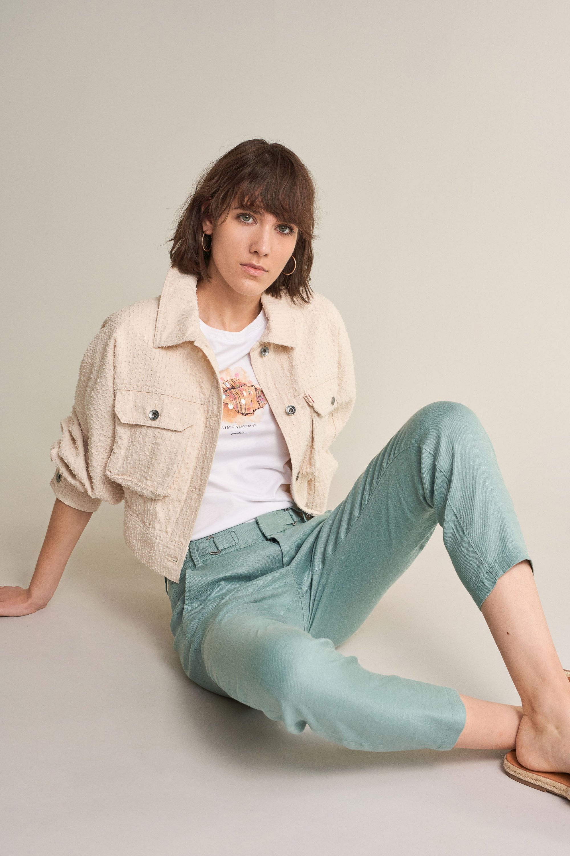 SALSA Colette Essential Capri - Seafoam Linen - 124751.8059 von Salsa