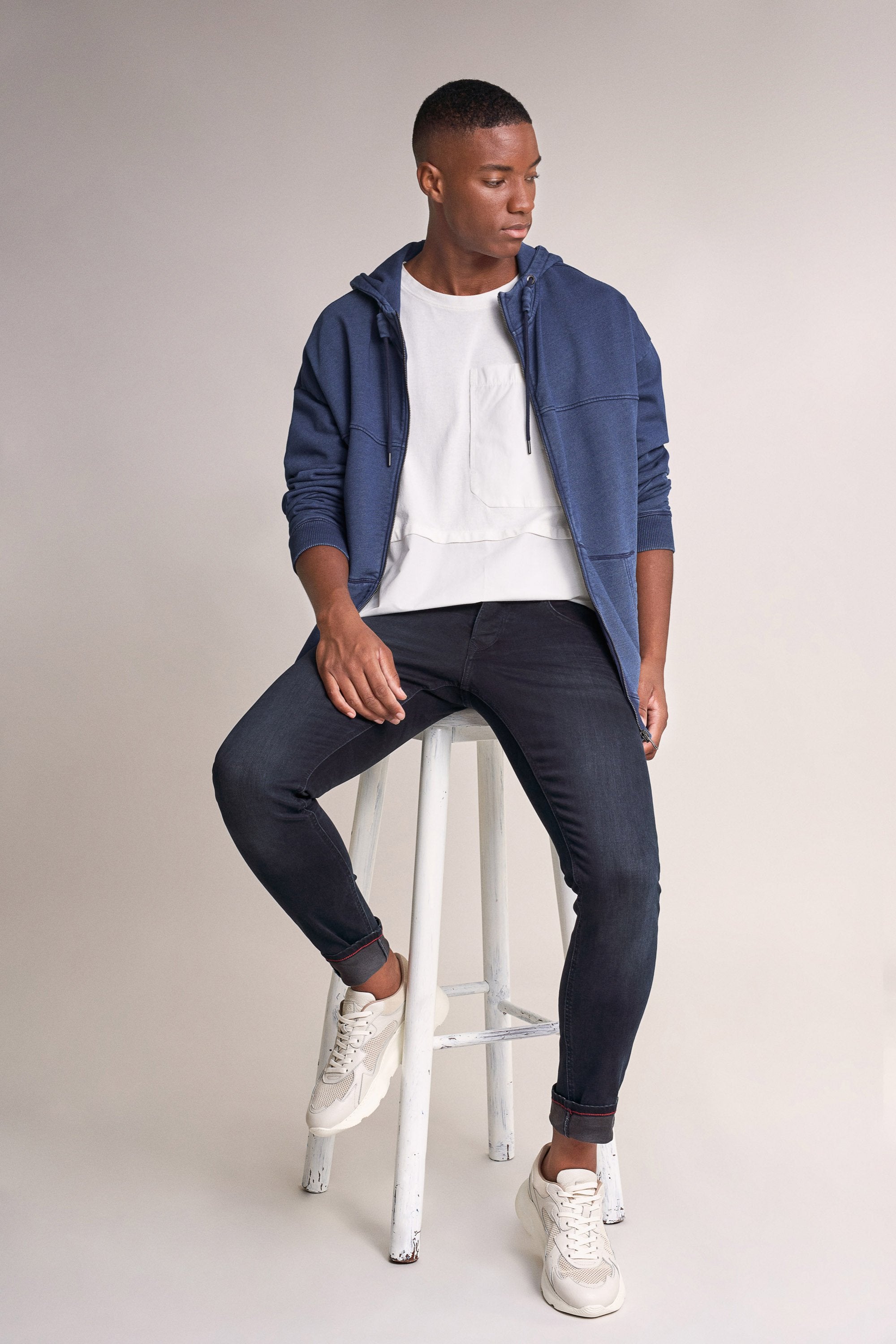 SALSA Clash Jeans-Jogger - Midnight Graphene Black - 124264.8505 von Salsa
