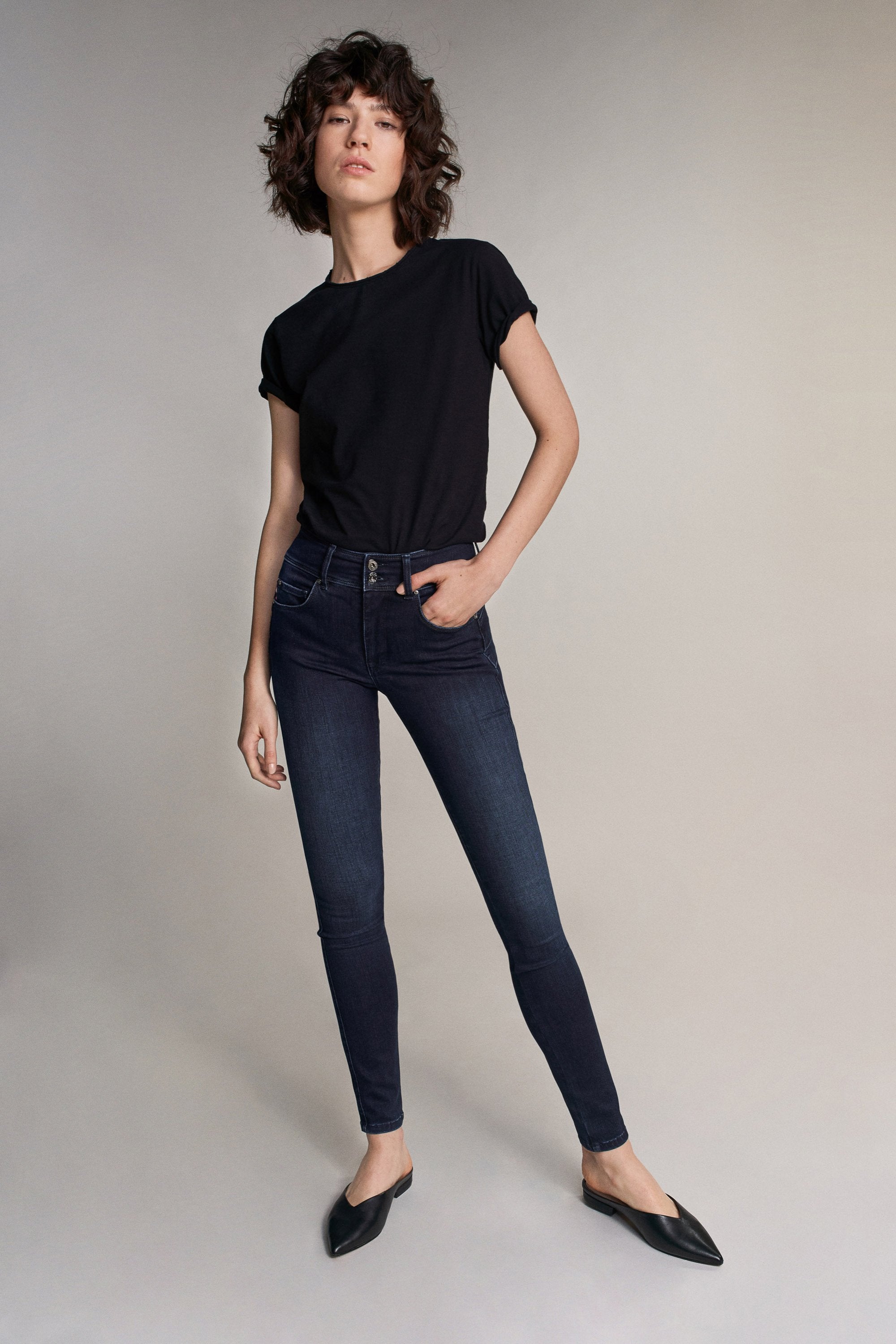SALSA Secret Push In Skinny-Jeans - Deep Navy Rinse - 116552.8505 von Salsa
