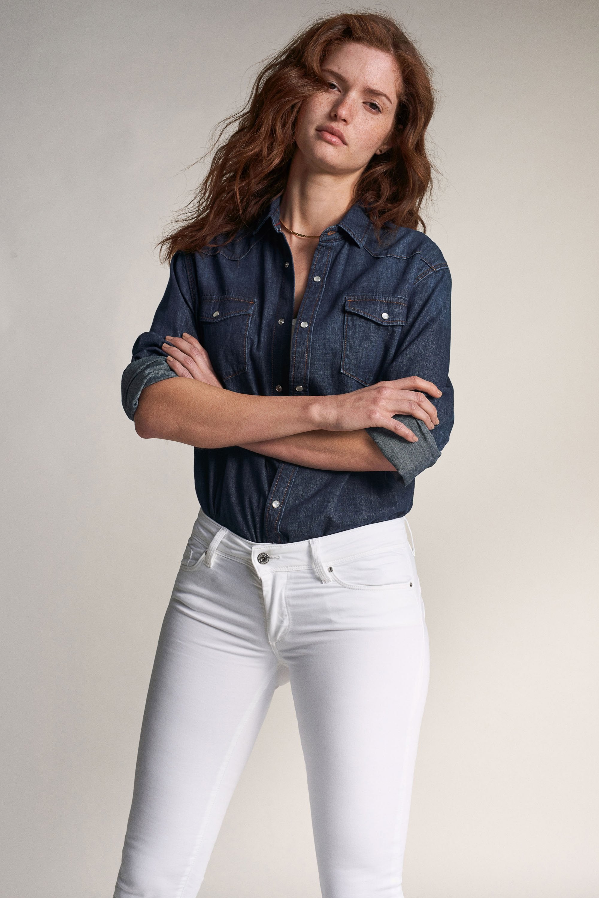SALSA WONDER PUSH UP Skinny Jeans - Pearl Glow White - 119121.0001 von Salsa