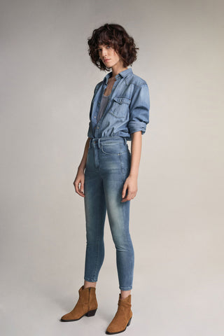 SALSA JEANS SECRET GLAMOR PUSH IN CAPRI mid blue used 122639.8502