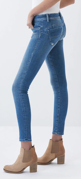 SALSA Wonder Push Up Skinny - Ocean Wash Denim Blue - 125991.8503