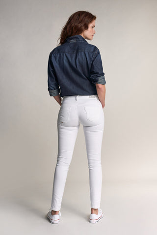 SALSA WONDER PUSH UP Skinny Jeans - Pearl Glow White - 119121.0001