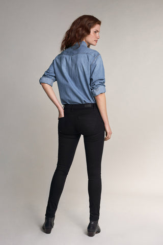 SALSA Wonder Push Up Skinny - Midnight Velvet Black - 123421.0000