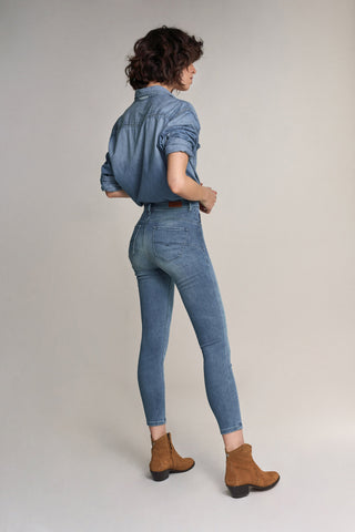 SALSA JEANS SECRET GLAMOR PUSH IN CAPRI mid blue used 122639.8502