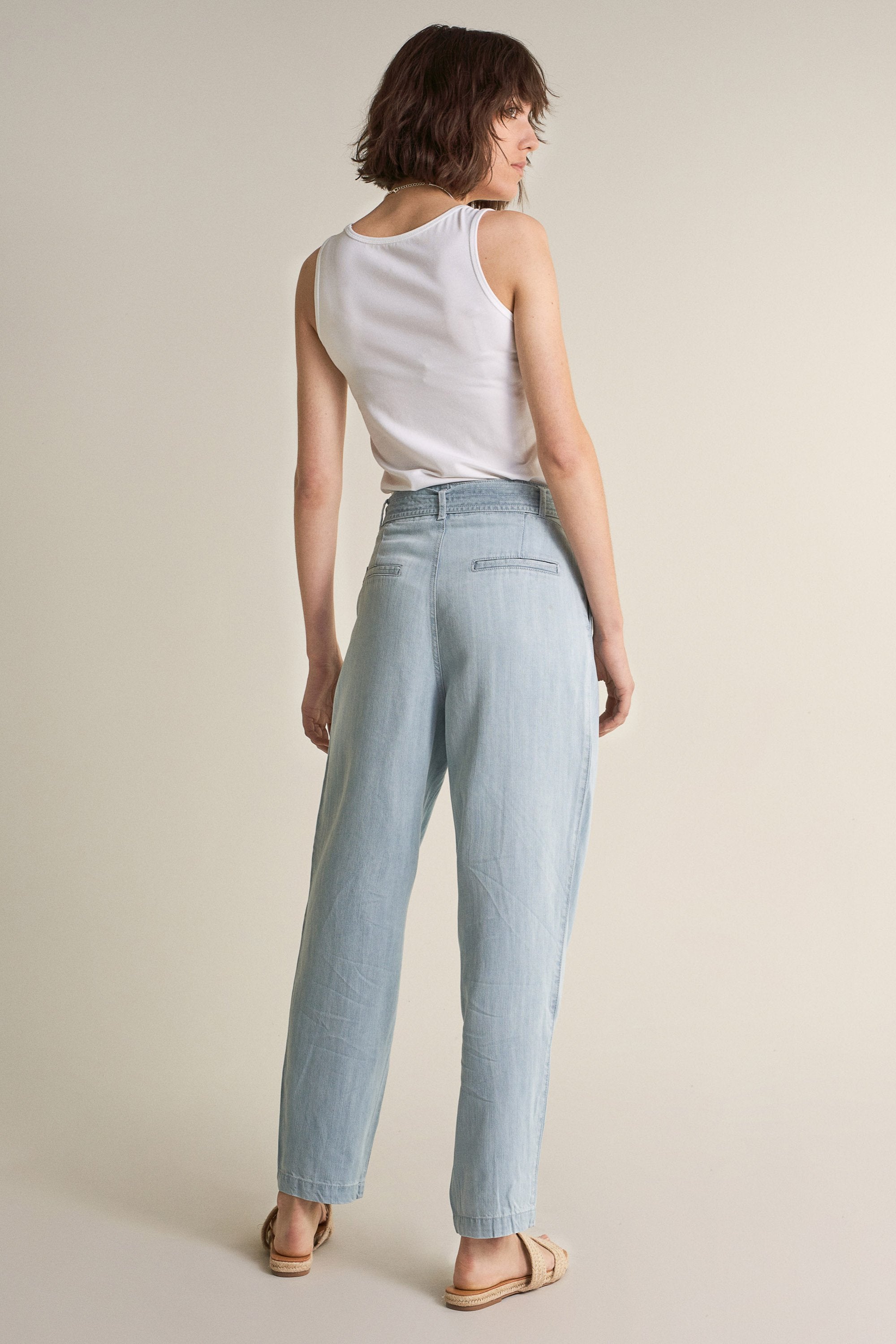 SALSA Margaret Slouchy Capri - Sea Mist Blue - 124740.8502 von Salsa