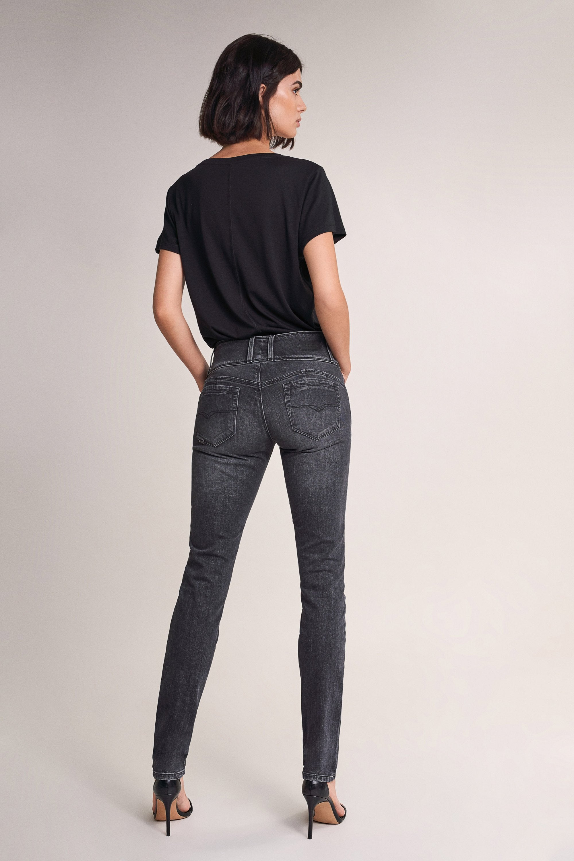 SALSA MYSTERY PUSH UP Slim Fit - Midnight Slate Denim - 123747.0000 von Salsa