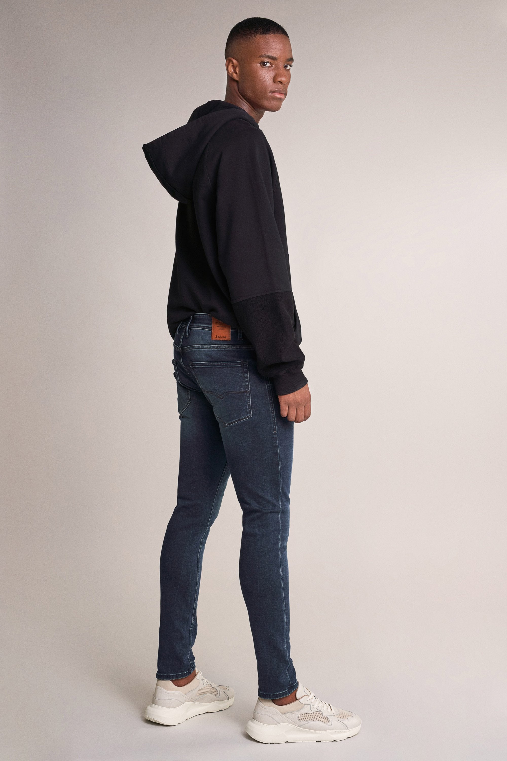 SALSA Clash Skinny Jogger - Midnight Wash Blue - 124267.8506 von Salsa