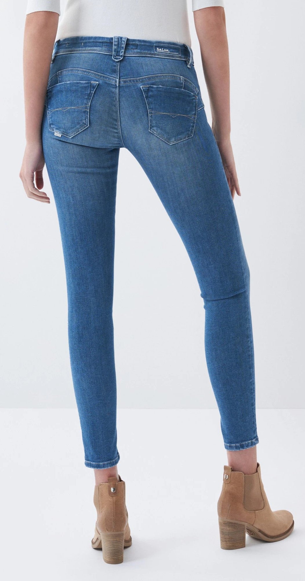SALSA Wonder Push Up Skinny - Ocean Wash Denim Blue - 125991.8503 von Salsa