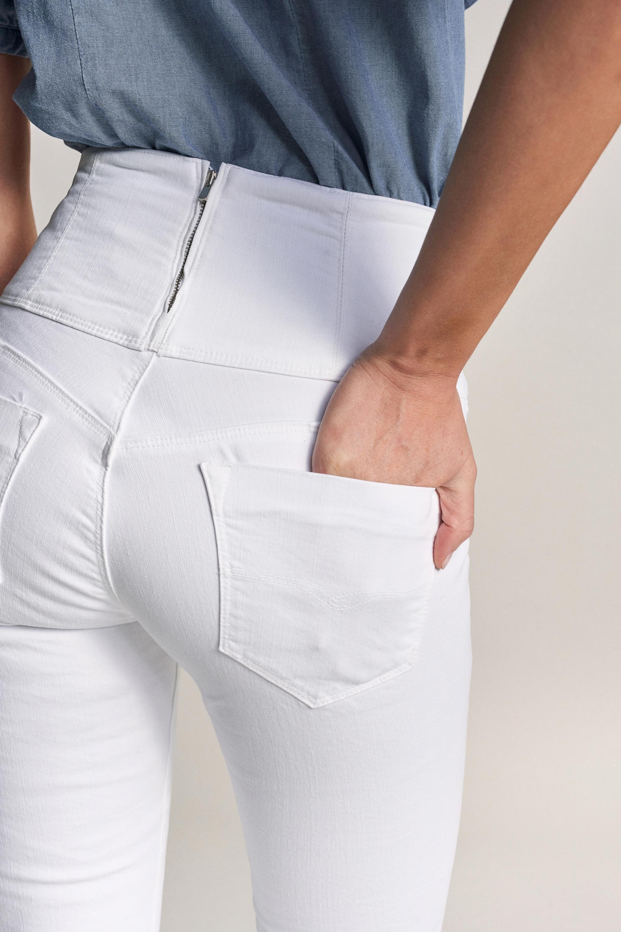 SALSA DIVA SLIMMING Skinny Jeans - Ivory Mist White - 116580.0001 von Salsa