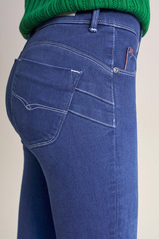 SALSA JEANS SECRET PUSH EN CAPRIS bleu royal 124794.8503
