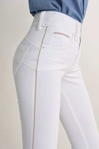 SALSA Secret Push In Skinny Capri - Pearl Mist White - 123400.0001