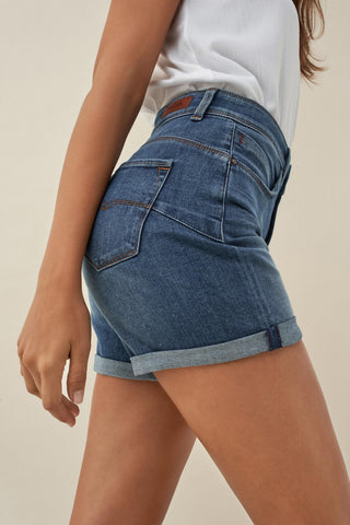 SALSA Secret Push In Shorts - Faded Coastal Denim - 123351.8503