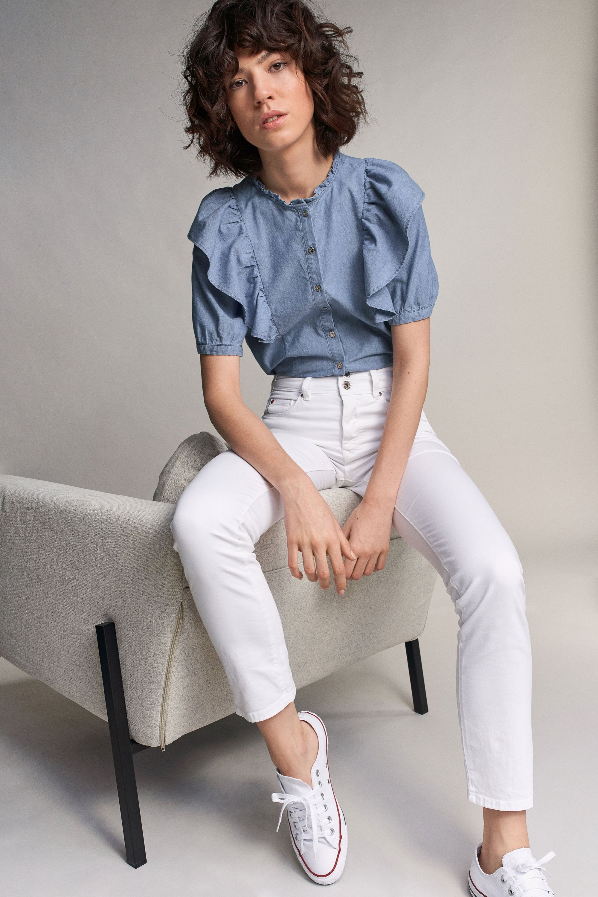 SALSA Secret Push In Slim Fit - Cloud Milk White - 119123.0001 von Salsa